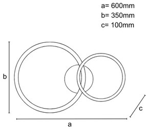 LED Stmievateľné stropné svietidlo LED/48W/230V 3000-6500K + diaľkové ovládanie