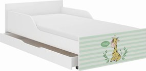 Wooden Toys Detská posteľ PUFI 180x90 ŽIRAFA