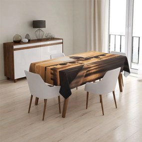Sablio Obrus Lietadlo pristávajúce pri západe slnka - 90x90 cm