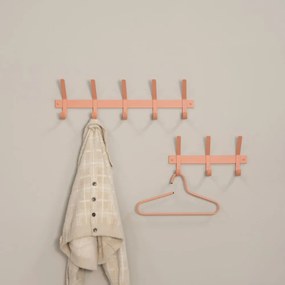 Kovový nástenný vešiak v lososovej farbe Dexter – Spinder Design