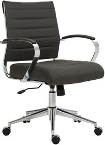 Design-Shop Kancelárska stolička Oakland - látka - Tmavo sivá