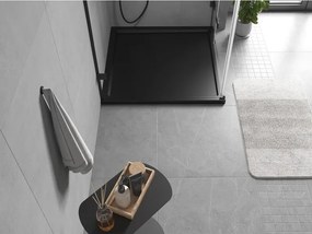 Mexen Flow štvorcová sprchová vanička slim 85 x 85 cm, čierny mat - 46S708585