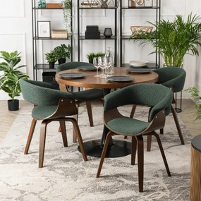PROXIMA.store - Čalúnená stolička GARY FARBA: zelená