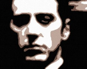 Ručne maľovaný POP Art obraz GODFATHER | rôzne rozmery