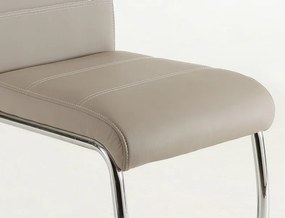 Jedálenská stolička Flora, cappuccino ekokoža