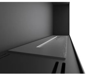 InFire - Nástenný BIO krb 44x91 cm 3kW čierna