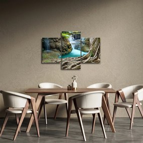 Obraz - Rieka s vodopádmi (90x60 cm)
