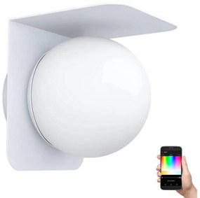 Eglo 31052 - LED RGBW Vonkajšie svietidlo CORRIENTES 1xE27/9W/230V IP44 biela 31052