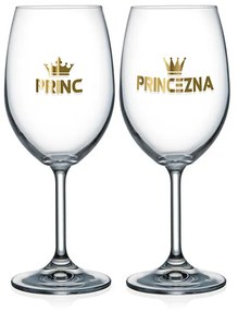 Nekupto Poháre na víno pre pár Princezná a Princ