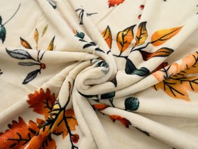 Mikroplyšové obliečky AUTUMNA krémové Rozmer obliečky: 70 x 90 cm | 140 x 200 cm