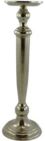 Strieborný kovový svietnik široký - Ø11 * 39cm