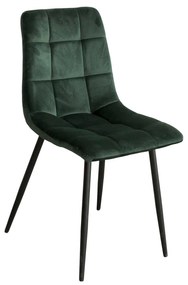 Jedálenská stolička BERGEN zelený zamat