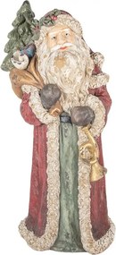Červená vianočná dekorácia Santa - 35*28*83 cm