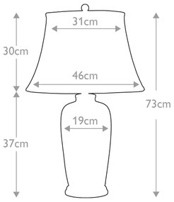 Elstead MODRÁ-TRAD-WP-TL - Stolná lampa MODRÁ TRADITIONAL 1xE27/60W/230V