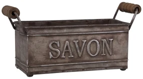 Tmavosivá kovová mydelenka - Antic Line