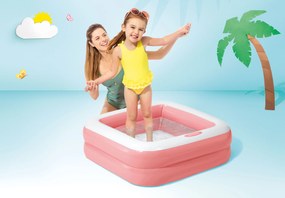 Nafukovací detský bazén 57100 Svetloružový - INTEX