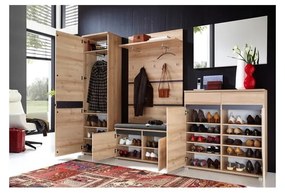 Vešiakový panel v dekore buka v prírodnej farbe Lissabon – Germania