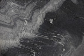 Okrúhly odkladací stolík s mramorovou doskou ø 33 cm Karrara – White Label