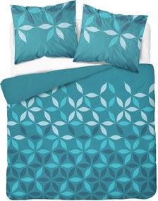 Bavlnená posteľná bielizeň s jemným tyrkysovým vzorom
