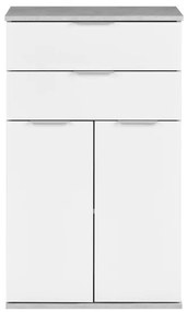 Livarno home Komoda, biela/betónová  (100376470)