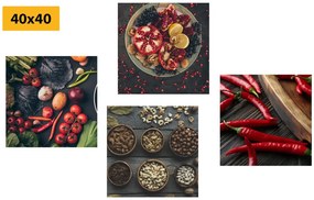Set obrazov kulinárske špeciality