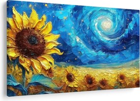 Obraz - Maľba slnečníc (90x60 cm)