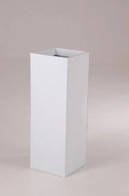 Kvetináč BLOCK, pozink, výška 100 cm, biely, vr. zavlaž. systému