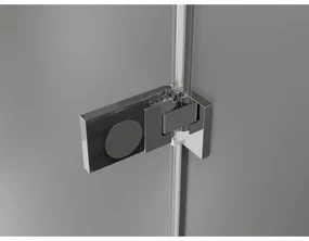 Mexen Lunar-F Duo, skladací sprchový kút 75 x 75 cm, 8mm číre sklo, chrómový profil, 836-075L-075P-01-00