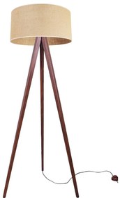 Stojacia lampa Juta, 1x jutové tienidlo, (výber zo 6 farieb konštrukcie)