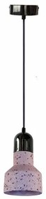 Luster na lanku TERRAZZO 1xE27/60W/230V pr. 12 cm červená