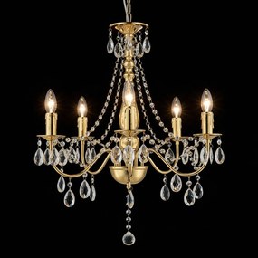 Toolight Toolight, stropné svietidlo 5xE14, EBT015-5CP, zlatá, OSW-01230