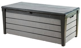 Záhradný plastový úložný box Brushwood Storage 455 l, sivý