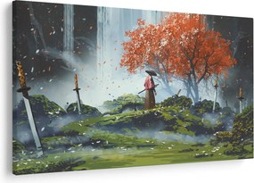 Obraz - Ilustrácie záhrady mečov (90x60 cm)