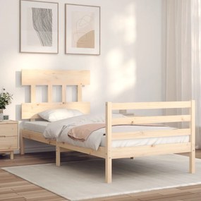 Rám postele s čelom 3FT jednolôžko masívne drevo 3195121