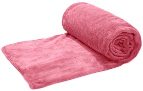 Ružová mikroplyšová deka VIOLET, 200x230 cm