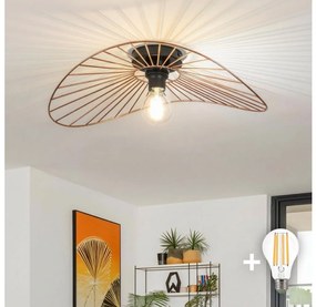 Brilagi - LED Prisadený luster CERIA WIRE 1xE27/40W/230V 40x56 cm bronz