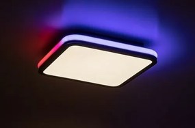 Rabalux 71399 funkčné stropné LED svietidlo Serkan 43W, čierna/biela