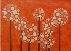 Obraz - Oranžový les (70x50 cm)