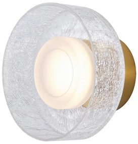 LED Nástenné svietidlo LED/8W/230V 3000K zlatá/číra