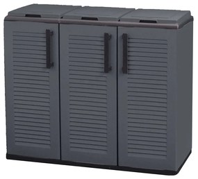 ARTPLAST Skriňa na triedený odpad EASY 3 veka, 102x37x84 cm