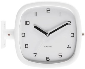 Designové oboustranné nástěnné hodiny 5831WH Karlsson 29cm