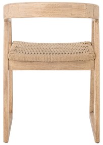 Jedálenská stolička z kaučukového dreva v prírodnej farbe Serrone – Bloomingville