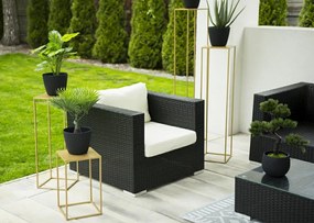 STOJAN NA KVETINÁČ SIMPLE 40X24X24 CM ZLATÁ