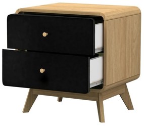Čierny nočný stolík v dekore duba Cassie - Støraa