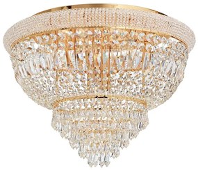 Ideal Lux - Krištáľové stropné svietidlo DUBAI 24xE14/28W/230V pr. 78 cm zlatá