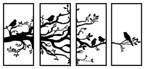 Kovová nástenná dekorácia 34x70 cm Branch – Wallity