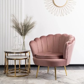 PROXIMA.store - Glamour kreslo ANGEL FARBA: sivá