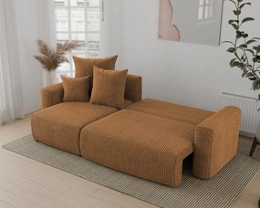 Rohová sedačka Denia (L) (horčicová). Akcia -20%. Vlastná spoľahlivá doprava až k Vám domov. 1133107