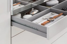 Šatníková skriňa Aachen, 135 cm, biela