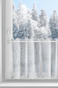 KRÁTKA ZÁCLONA NA PÚTKACH XMAS11 150X40 CM VZOROVANÁ